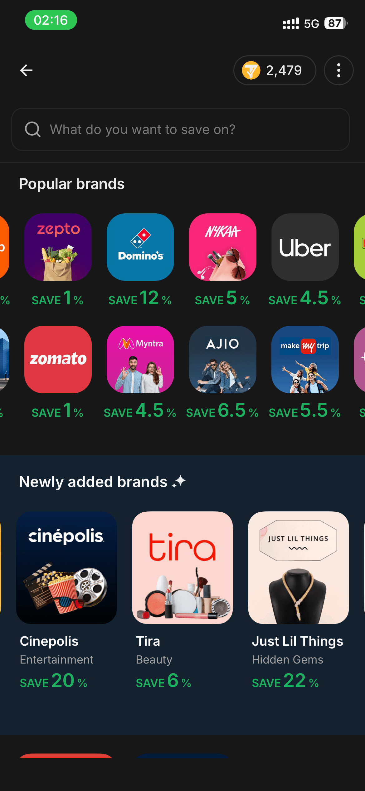Redeem store gift card in the TrackyFy redeem store